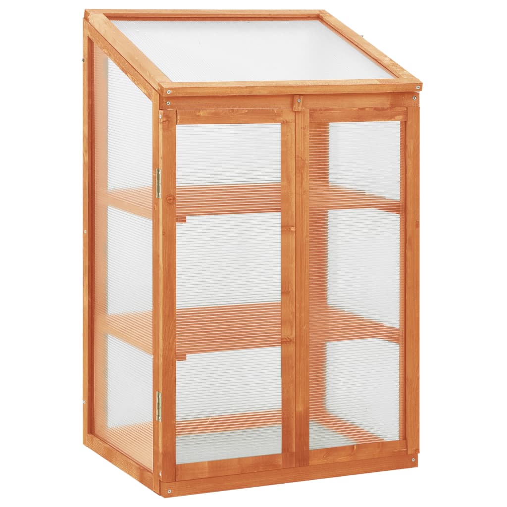 vidaXL Greenhouse Outdoor Grow House Green House for Plant Growing Firwood