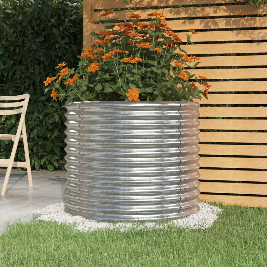 vidaXL Garden Planter Powder-coated Steel Raised Garden Bed Multi Colors/Sizes