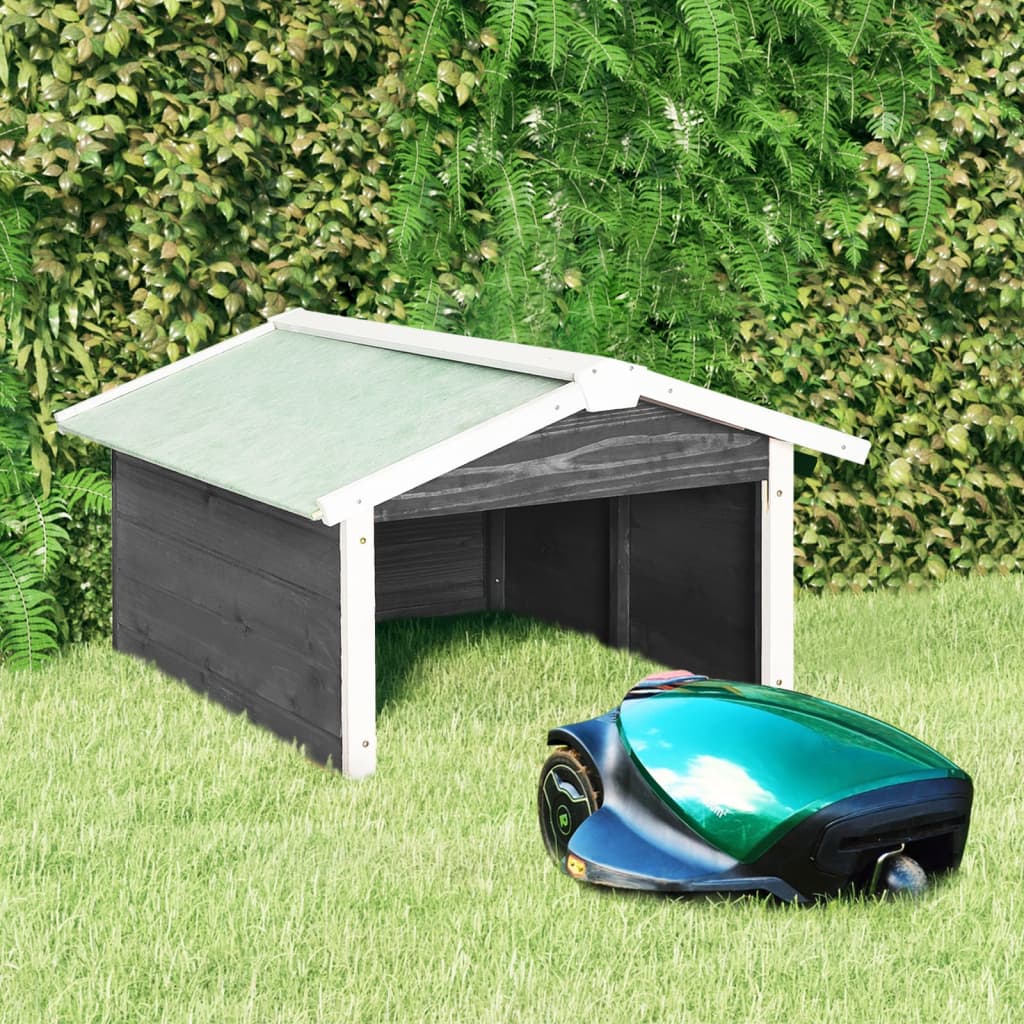 vidaXL Lawnmower Shed Automower Cover Patio Robot Mower Shelter Solid Firwood