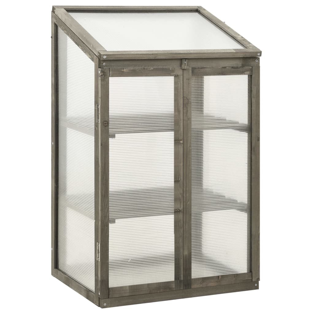 vidaXL Greenhouse Outdoor Grow House Green House for Plant Growing Firwood