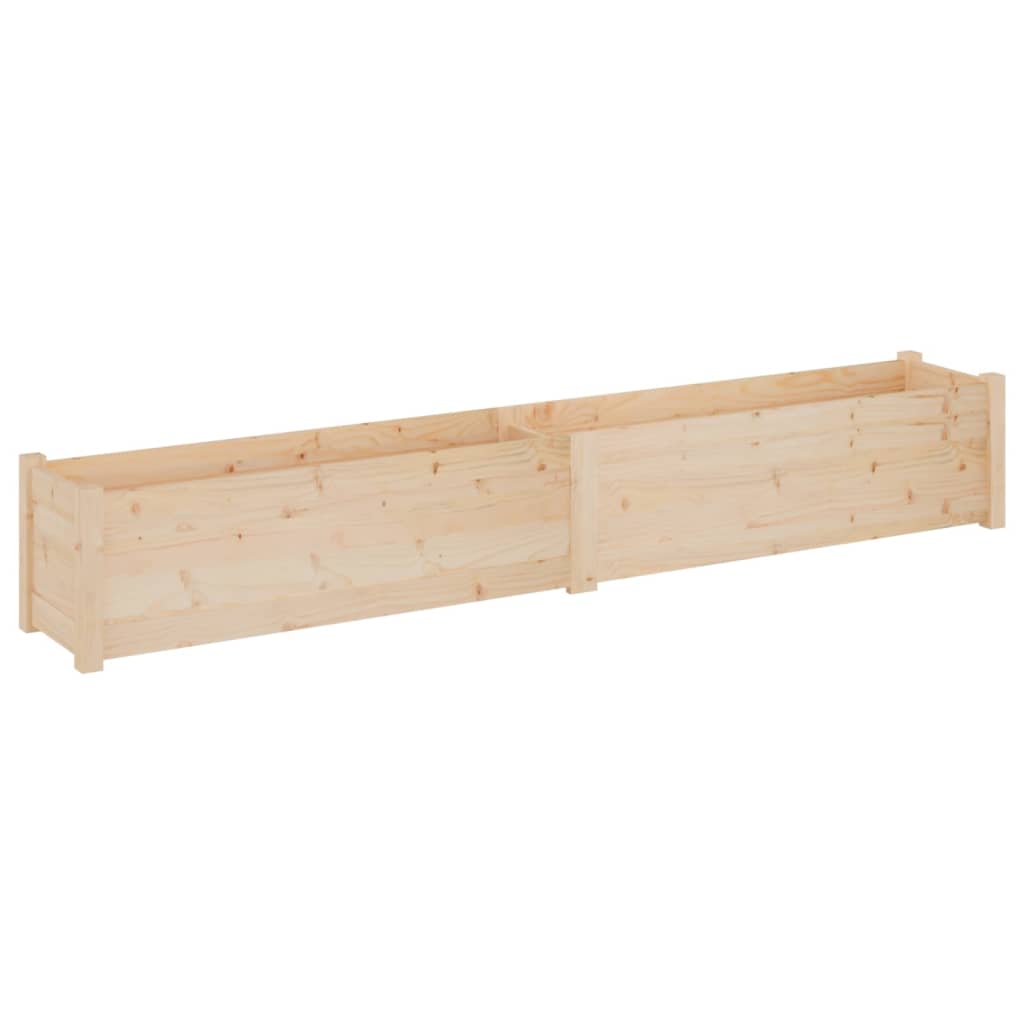 vidaXL Planter Outdoor Patio Raised Garden Bed Flower Box Solid Wood Pine