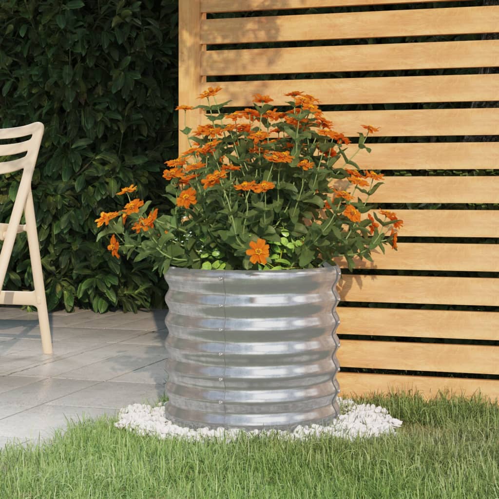 vidaXL Garden Planter Powder-coated Steel Raised Garden Bed Multi Colors/Sizes