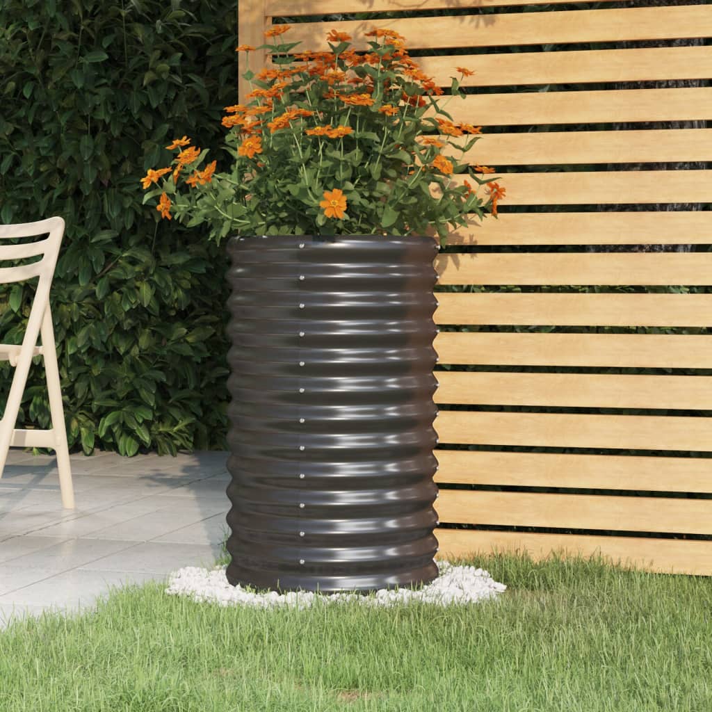 vidaXL Garden Planter Powder-coated Steel Raised Garden Bed Multi Colors/Sizes