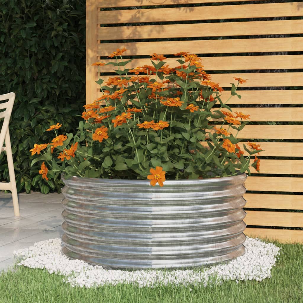 vidaXL Garden Planter Powder-coated Steel Raised Garden Bed Multi Colors/Sizes