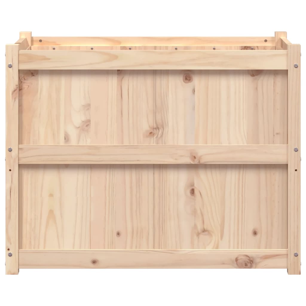 vidaXL Garden Planter Decorative Outdoor Plant Pot Flower Box Solid Wood Pine