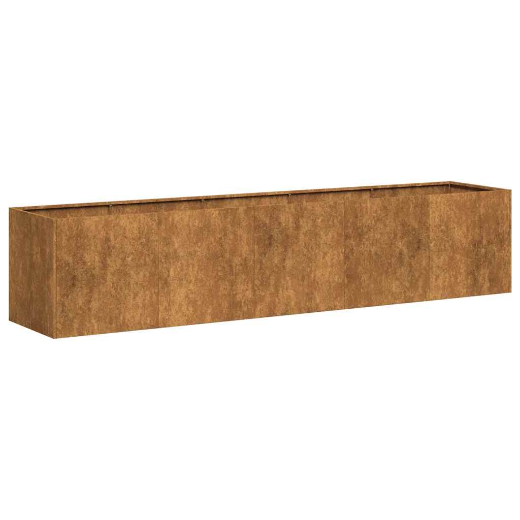 vidaXL Planter Raised Garden Bed Plant Flower Stand Rusty Weathering Steel